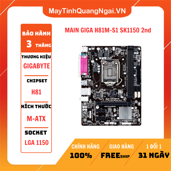 MAIN GIGA H81M-S1 SK1150 2nd