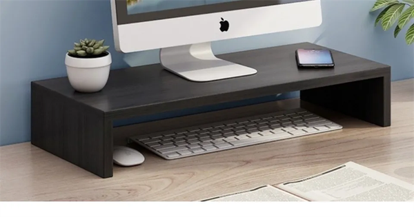 KỆ MÁY TÍNH GỖ ĐỂ BÀN - ĐEN