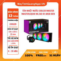 TẢN NHIỆT NƯỚC COOLER MASTER MASTERLIQUID ML360 DI ARGB ĐEN