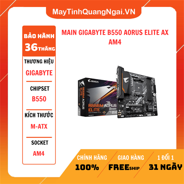 MAIN GIGABYTE B550 AORUS ELITE AX AM4