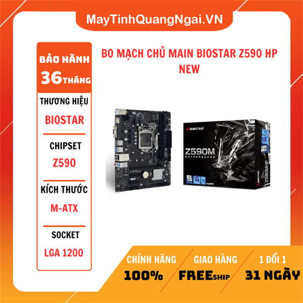 BO MẠCH CHỦ MAIN BIOSTAR Z590 HP NEW