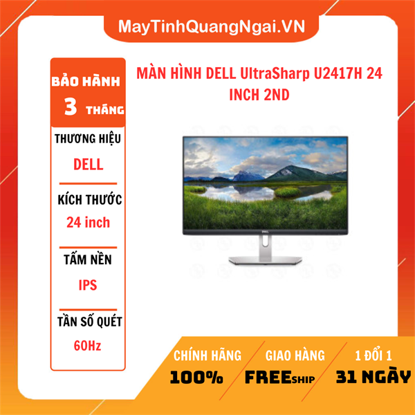 MÀN HÌNH DELL UltraSharp U2417H 24 INCH 2ND