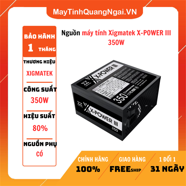 Nguồn máy tính Xigmatek X-POWER III 350W