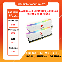 RAM PNY XLR8 GAMING EPIC-X RGB 16GB 3200MHZ DDR4 (TRẮNG)