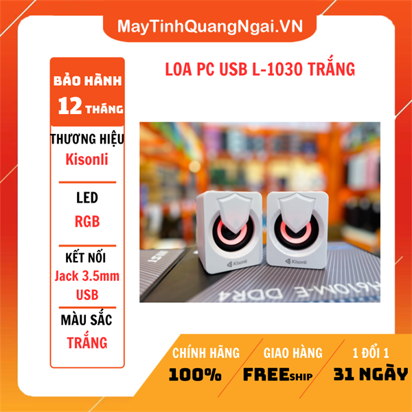 LOA PC USB L-1030 TRẮNG