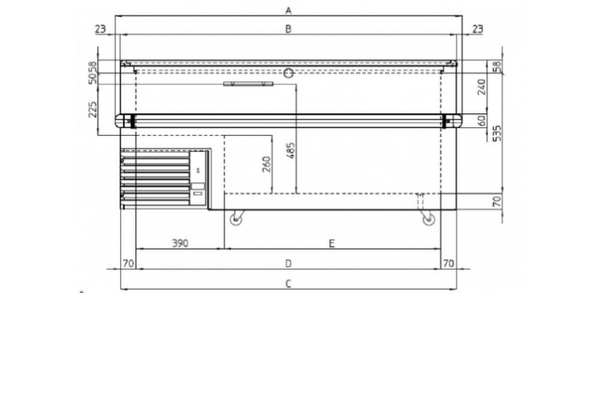 Tủ đông trưng bày thực phẩm IARP STELLA 200 