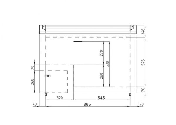  Tủ đông trưng bày kem thực phẩm IARP DELTA 735 