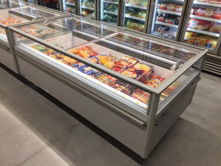  Tủ đảo nắp kính đông mát trưng bày thực phẩm IARP SVABA 200 LIDS 