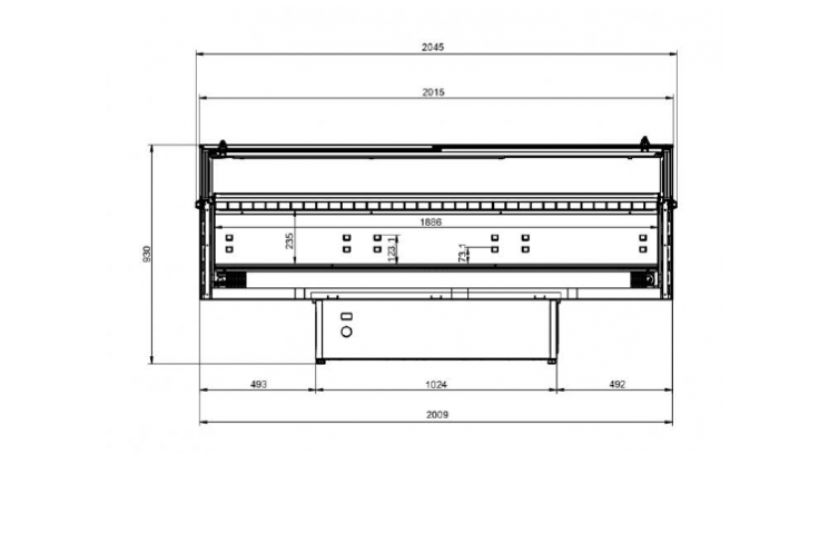  Tủ đảo nắp kính đông mát trưng bày thực phẩm IARP SVABA 200 LIDS 