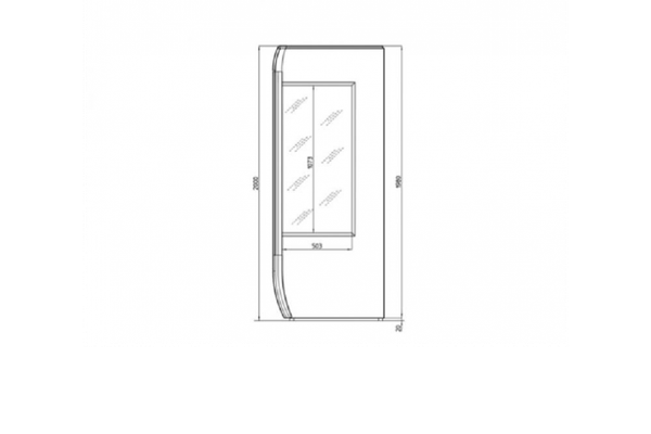  Tủ mát trưng bày thực phẩm IARP VISION 180 