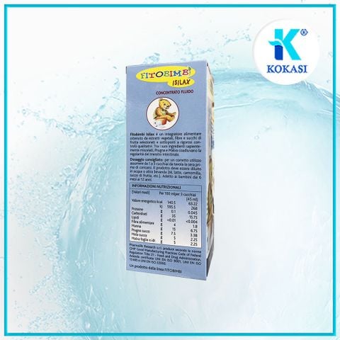  FITOBIMBI ISILAX GIẢM TÁO BÓN (200ml) - Hỗ trợ giảm táo bón cho trẻ 
