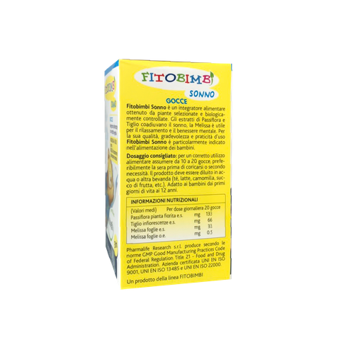  FITOBIMBI SONNO GIÚP BÉ NGỦ NGON GIAC (30ml) 