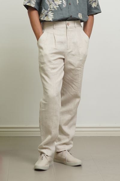 Emdash Men Linen Pants – Natural