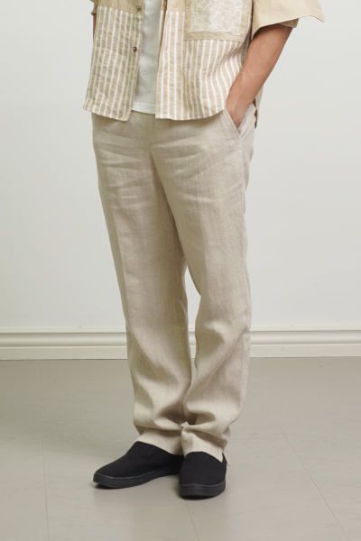 Emdash Men Linen Pants – Natural