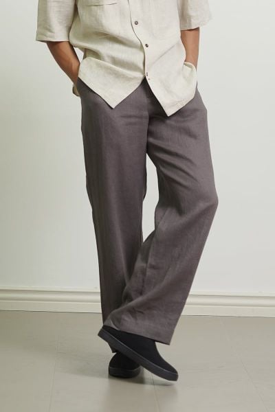 Emdash Men Linen Pants – Browney Grey
