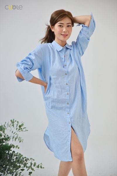  Pleat Shirt Dress 