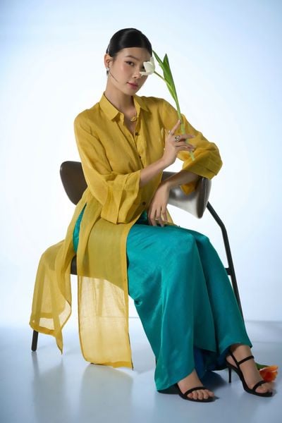  Flare Sleeve Overpant Shirt 