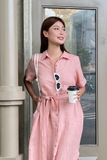  Short Sleeve Shirt Dress 
