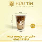  In 5000 Ly Nhựa PET 360ml - In 1 màu 
