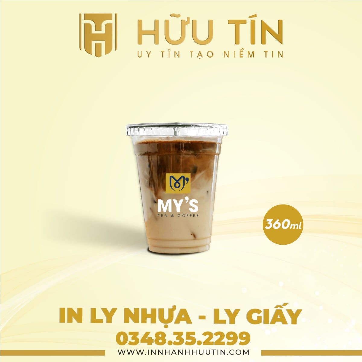  In 5000 Ly Nhựa PET 360ml - In nhiều màu 