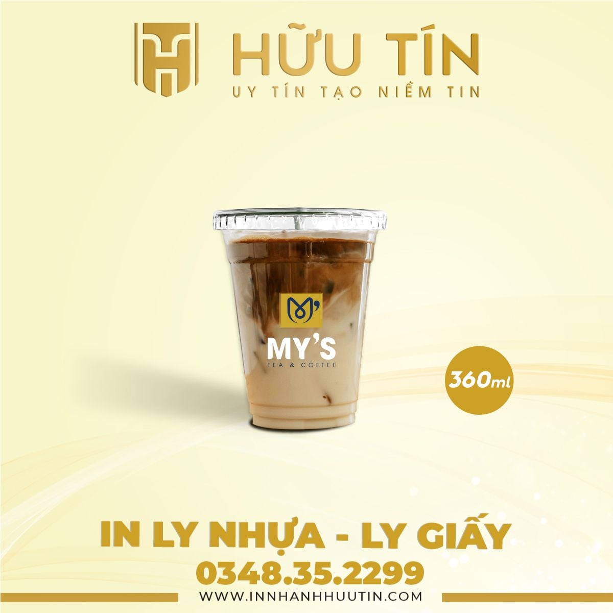  In 20000 Ly Nhựa PET 360ml - In nhiều màu 