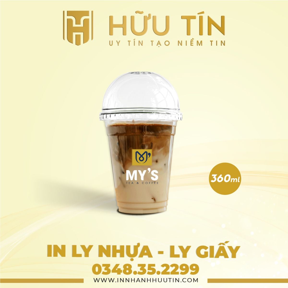  In 20000 Ly Nhựa PET 360ml - In nhiều màu 