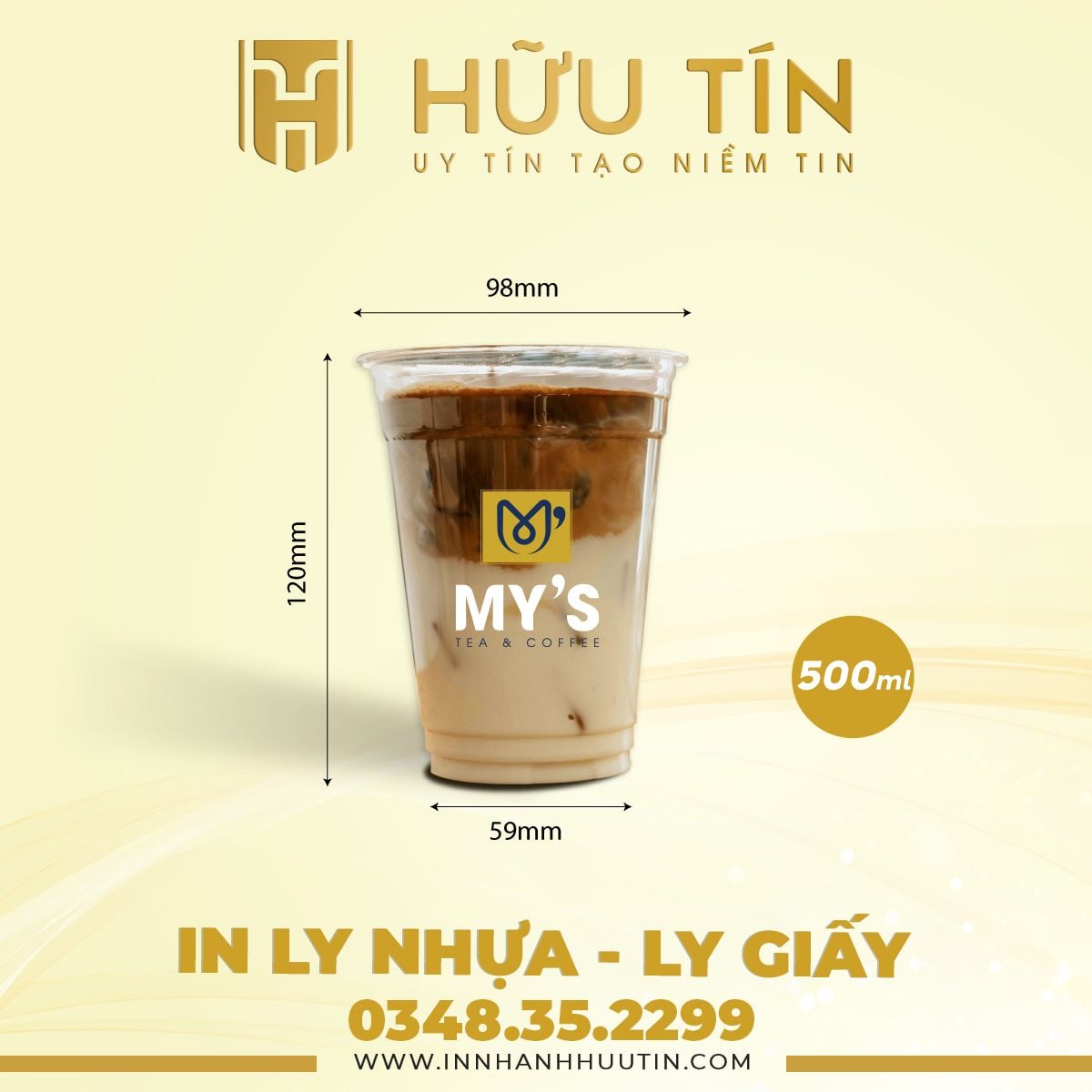  In 5000 Ly Nhựa PET 500ml - In nhiều màu 