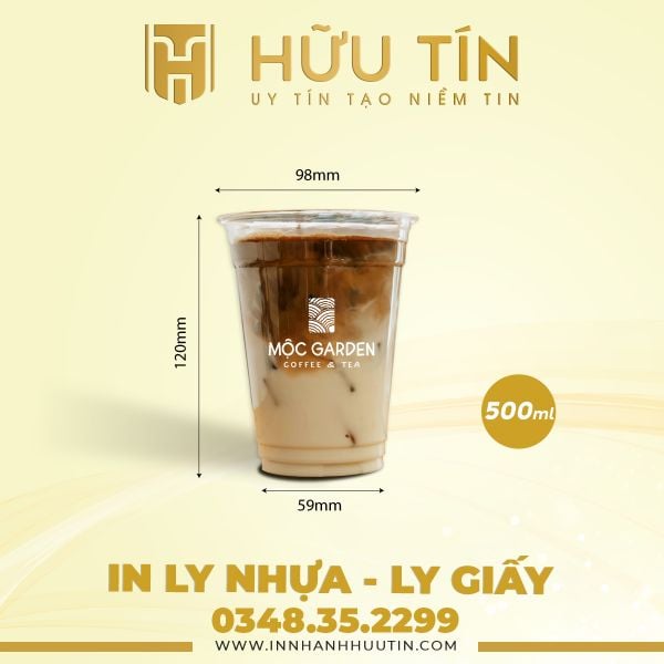  In 10000 Ly Nhựa PET 500ml - In 1 màu 