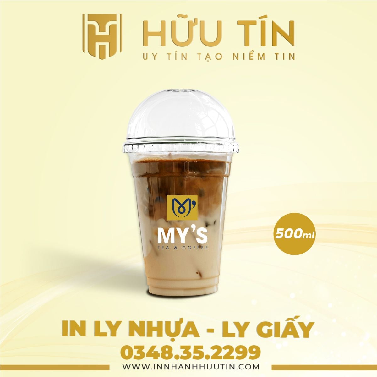  In 20000 Ly Nhựa PET 500ml - In nhiều màu 