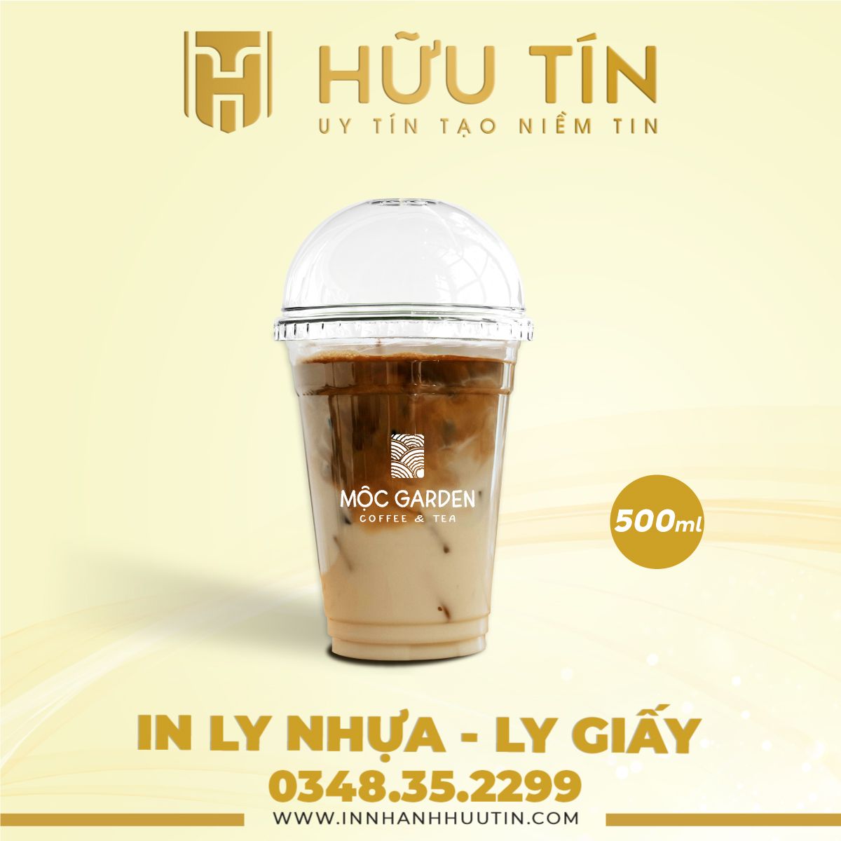  In 10000 Ly Nhựa PET 500ml - In 1 màu 