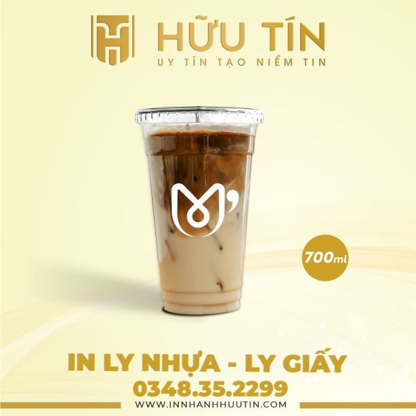  In 10000 Ly Nhựa PET 700ml - In 1 màu 