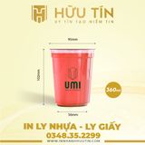  In 10000 Ly Nhựa PP 360ml - In 1 màu 