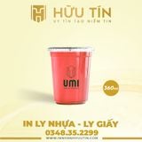  In 20000 Ly Nhựa PP 360ml - In 1 màu 