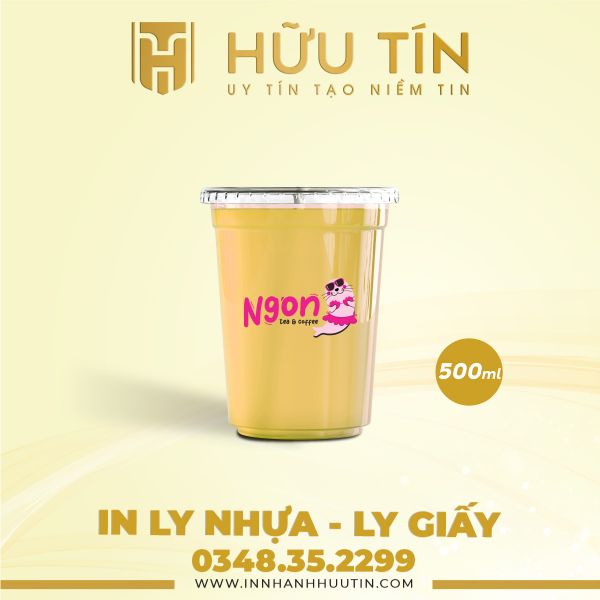  In 5000 Ly Nhựa PP 500ml - In nhiều màu 