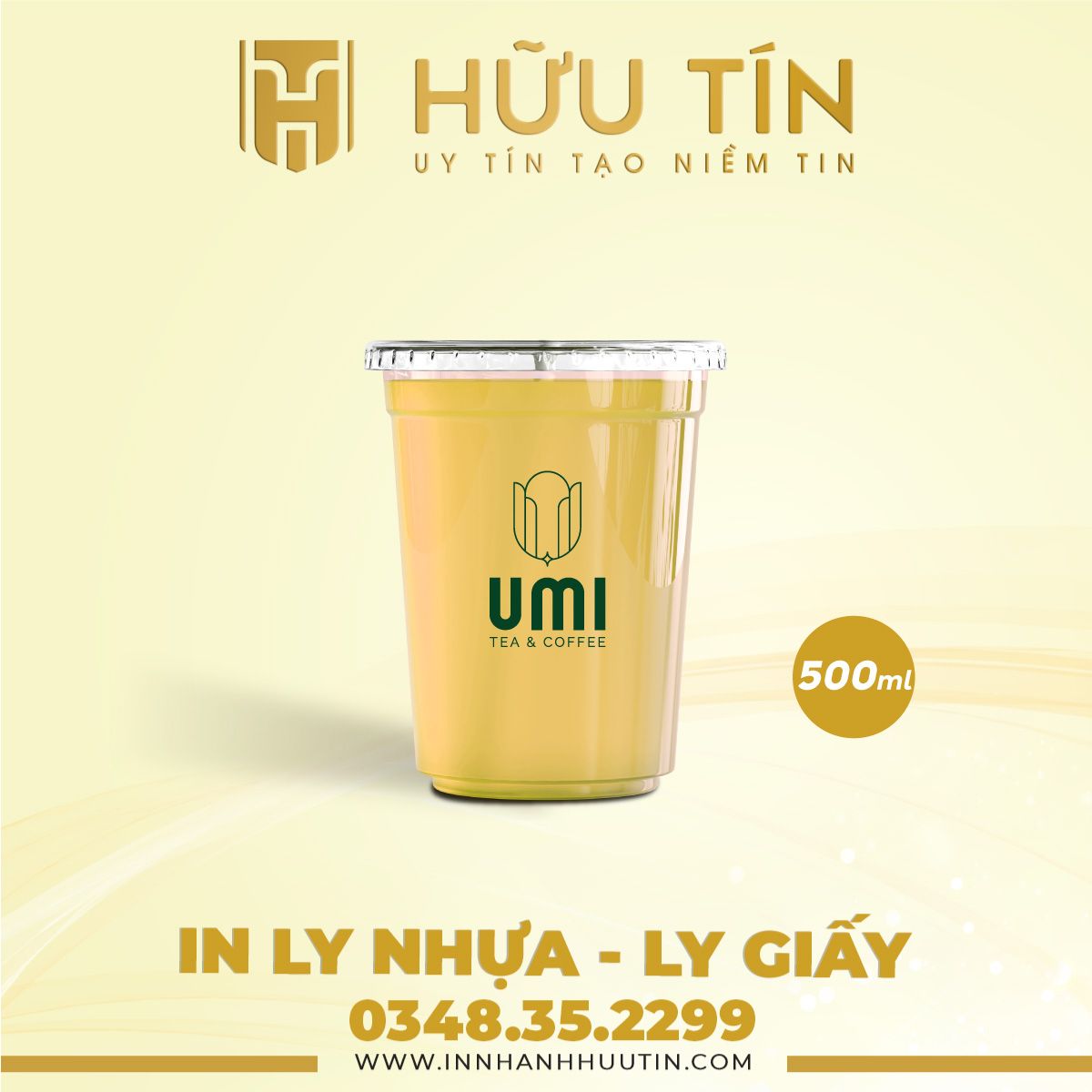  In 10000 Ly Nhựa PP 500ml - In 1 màu 