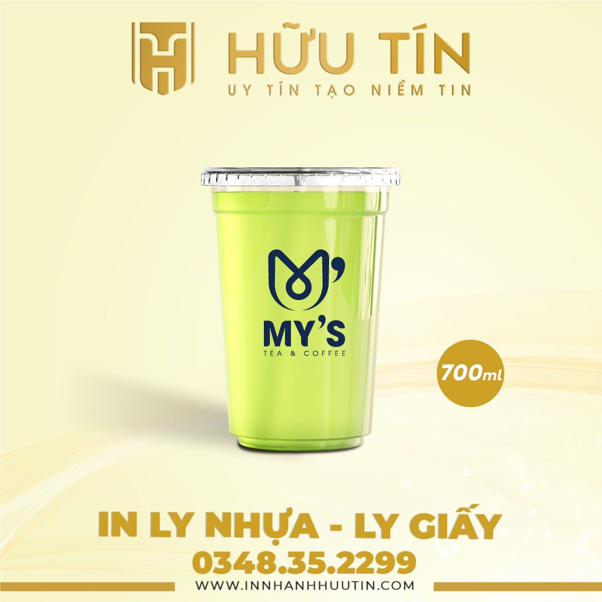  In 10000 Ly Nhựa PP 700ml - In 1 màu 