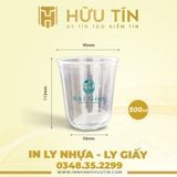  In 10000 Ly Nhựa PP Đáy Bầu 500ml - In 1 màu 