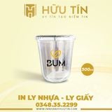  In 10000 Ly Nhựa PP Đáy Bầu 500ml - In nhiều màu 