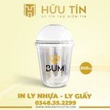  In 20000 Ly Nhựa PP Đáy Bầu 500ml - In nhiều màu 