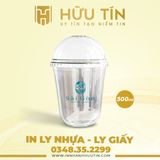  In 2000 Ly Nhựa PP Đáy Bầu 500ml - In 1 màu 