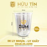  In 20000 Ly Nhựa PP Đáy Bầu 700ml - In nhiều màu 