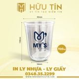  In 5000 Ly Nhựa PP Đáy Bầu 700ml - In 1 màu 