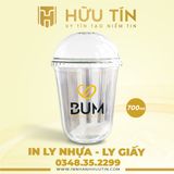  In 20000 Ly Nhựa PP Đáy Bầu 700ml - In nhiều màu 