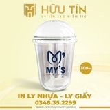  In 1000 Ly Nhựa PP Đáy Bầu 700ml - In 1 màu 