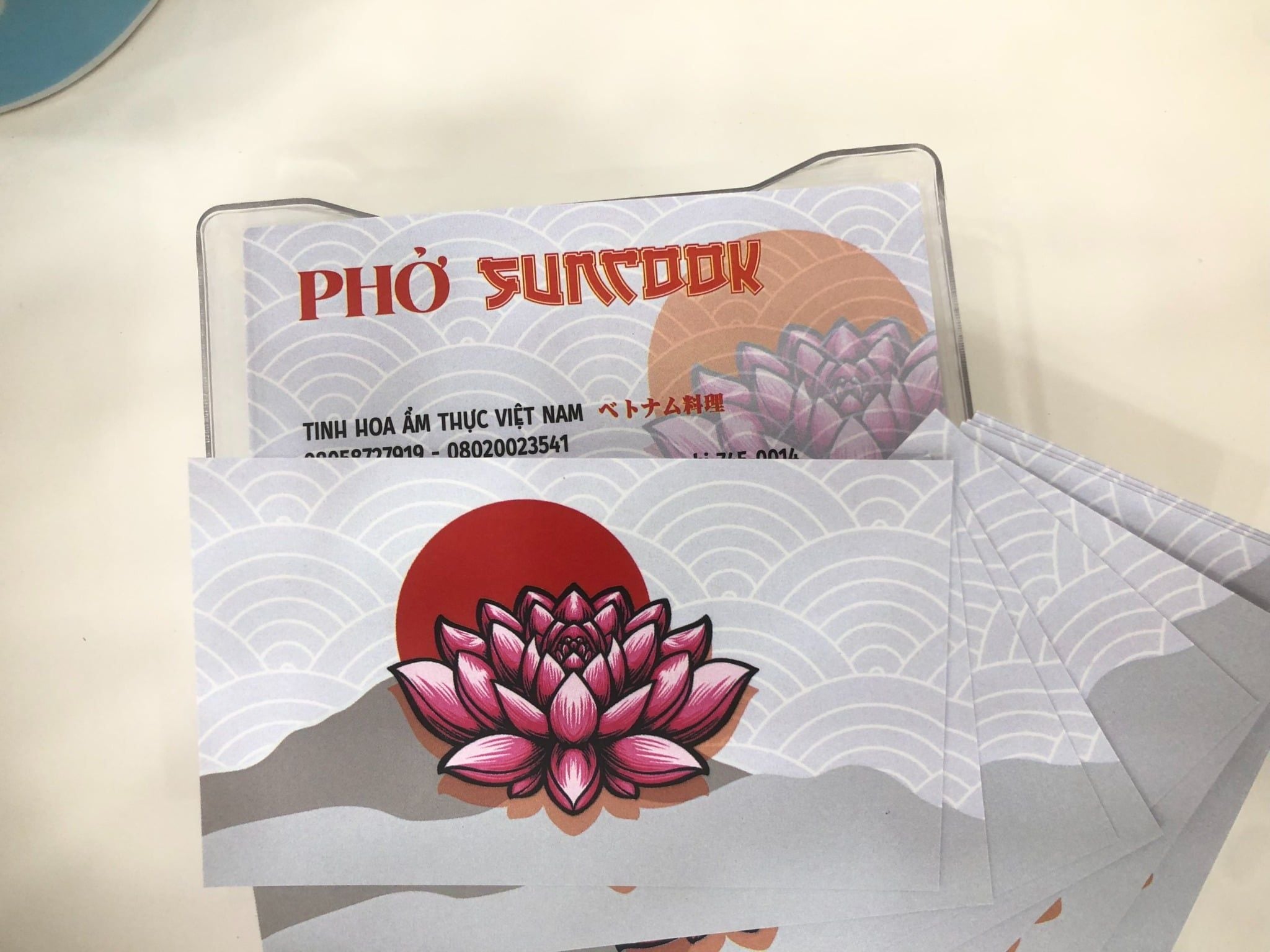  NameCard Kiểu Nhật - Phở SunCook 