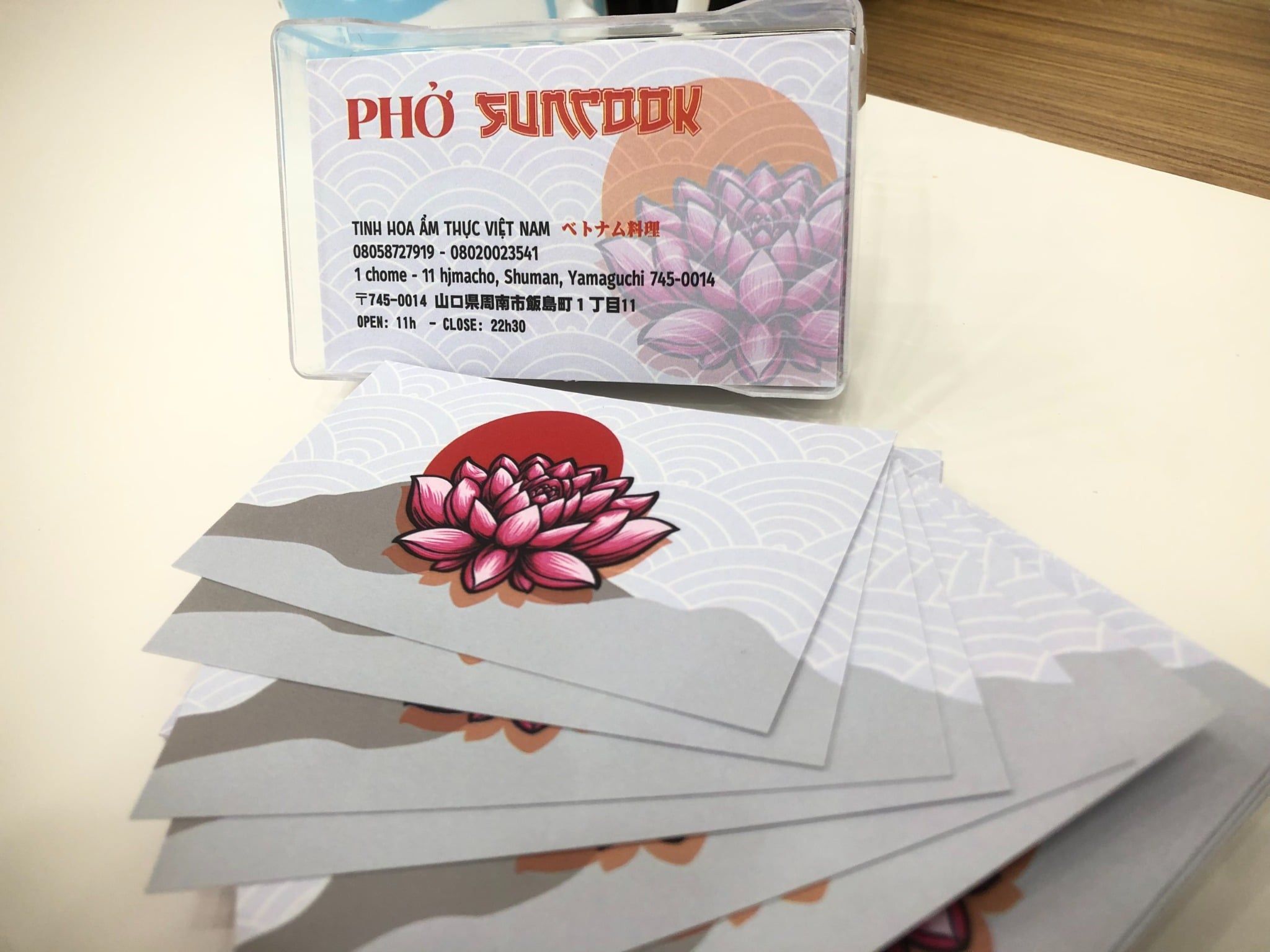  NameCard Kiểu Nhật - Phở SunCook 