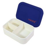  Hộp cơm trưa văn phòng silicon cao cấp xanh dương phối trắng -1200ml 