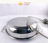  Nồi lẩu inox 430 Fivestar HT cook size 28cm FHTCL28 - vung kính 
