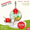  Chảo inox 304 đa lớp Sunhouse 24cm IN24M6 