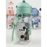  Bình nước Tritan cho trẻ em 610ml, BPA free (tự chọn màu, có dây đeo) 